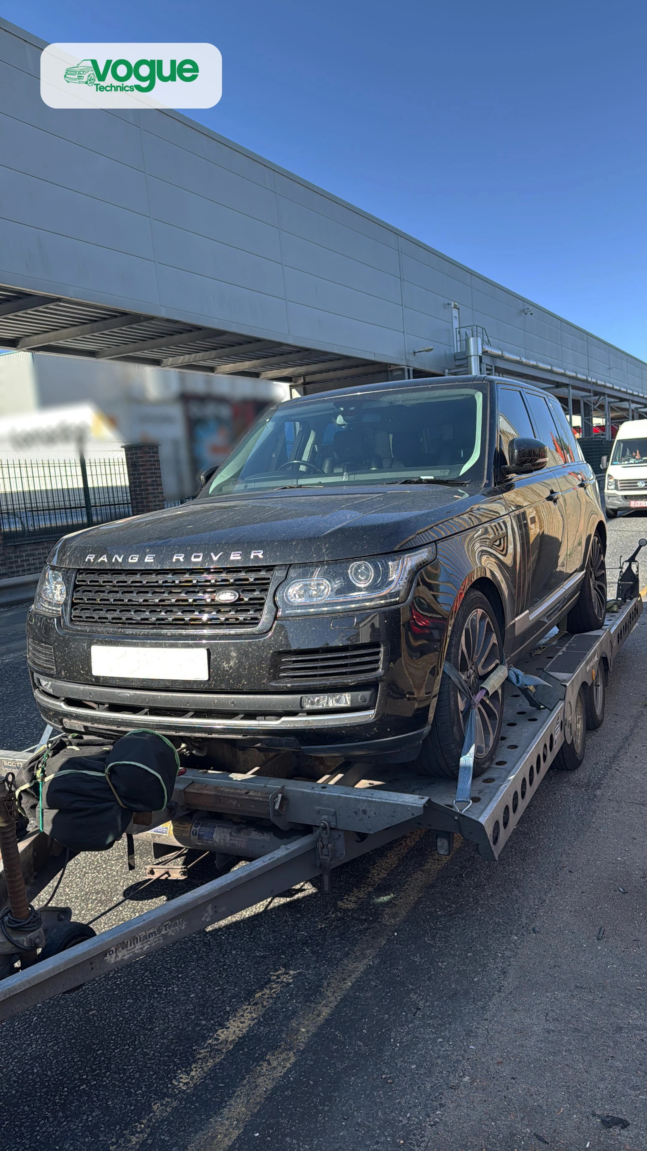 Range Rover Sport engine bay during specialist engine inspection and diagnostics, Vogue Technics Grays