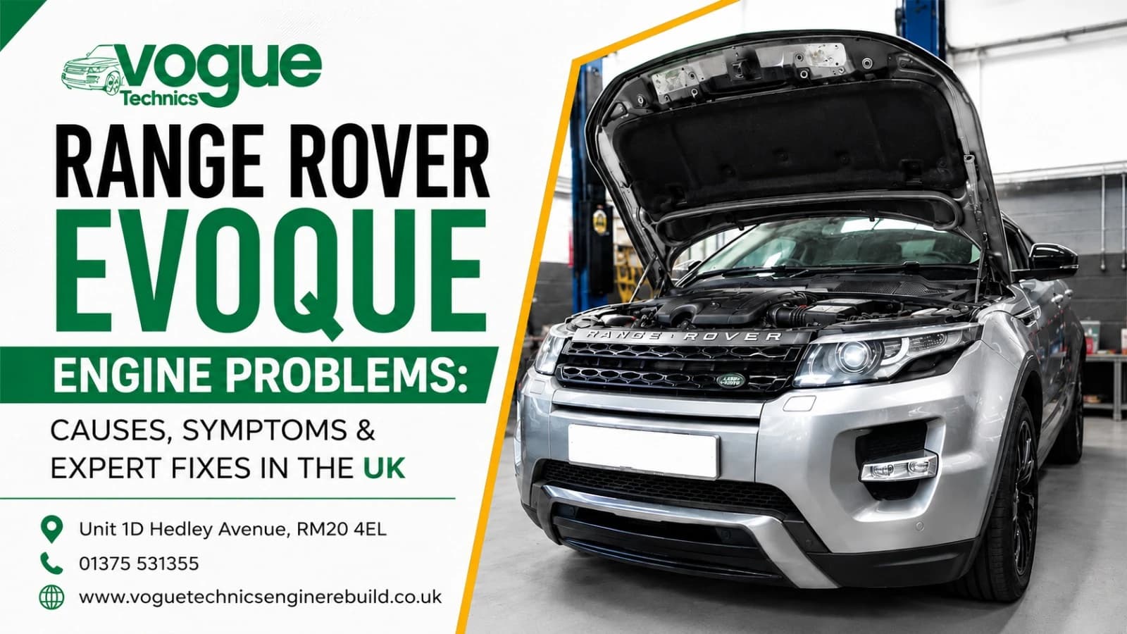 Range Rover Evoque Engine Problems: Causes, Symptoms & Expert Fixes in the UK