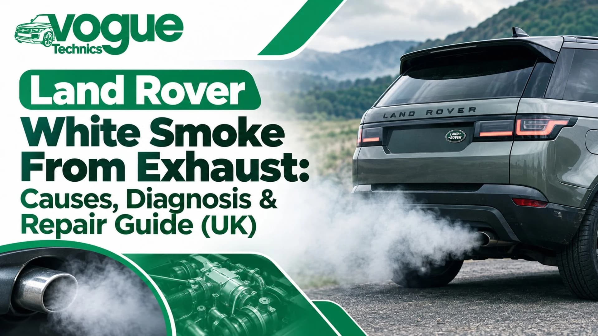 Land Rover White Smoke From Exhaust: Causes, Diagnosis & Repair Guide (UK)