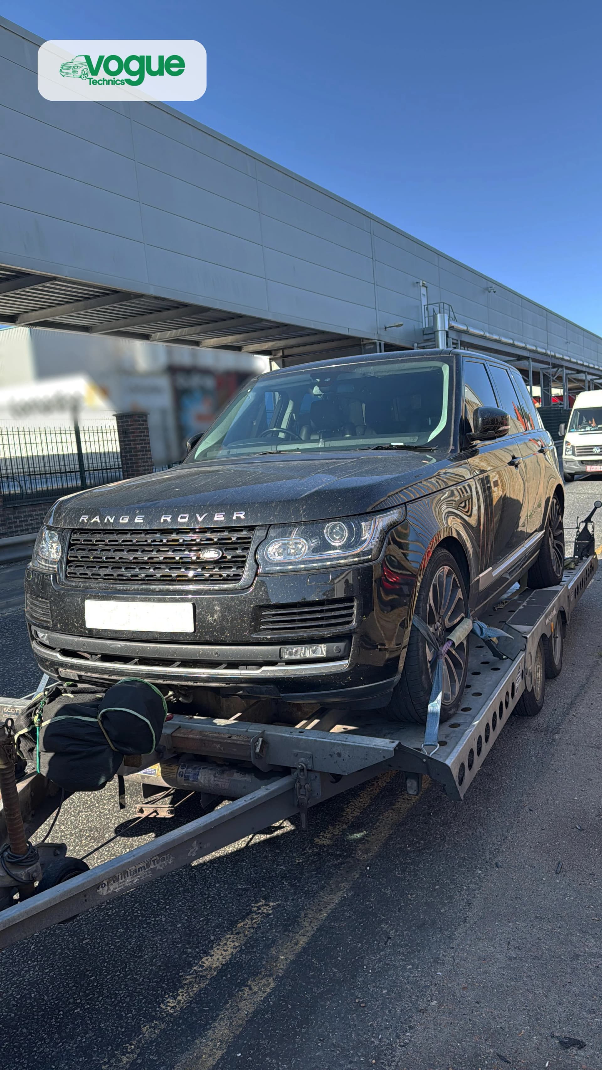 Range Rover Sport engine bay during specialist engine inspection and diagnostics, Vogue Technics Grays