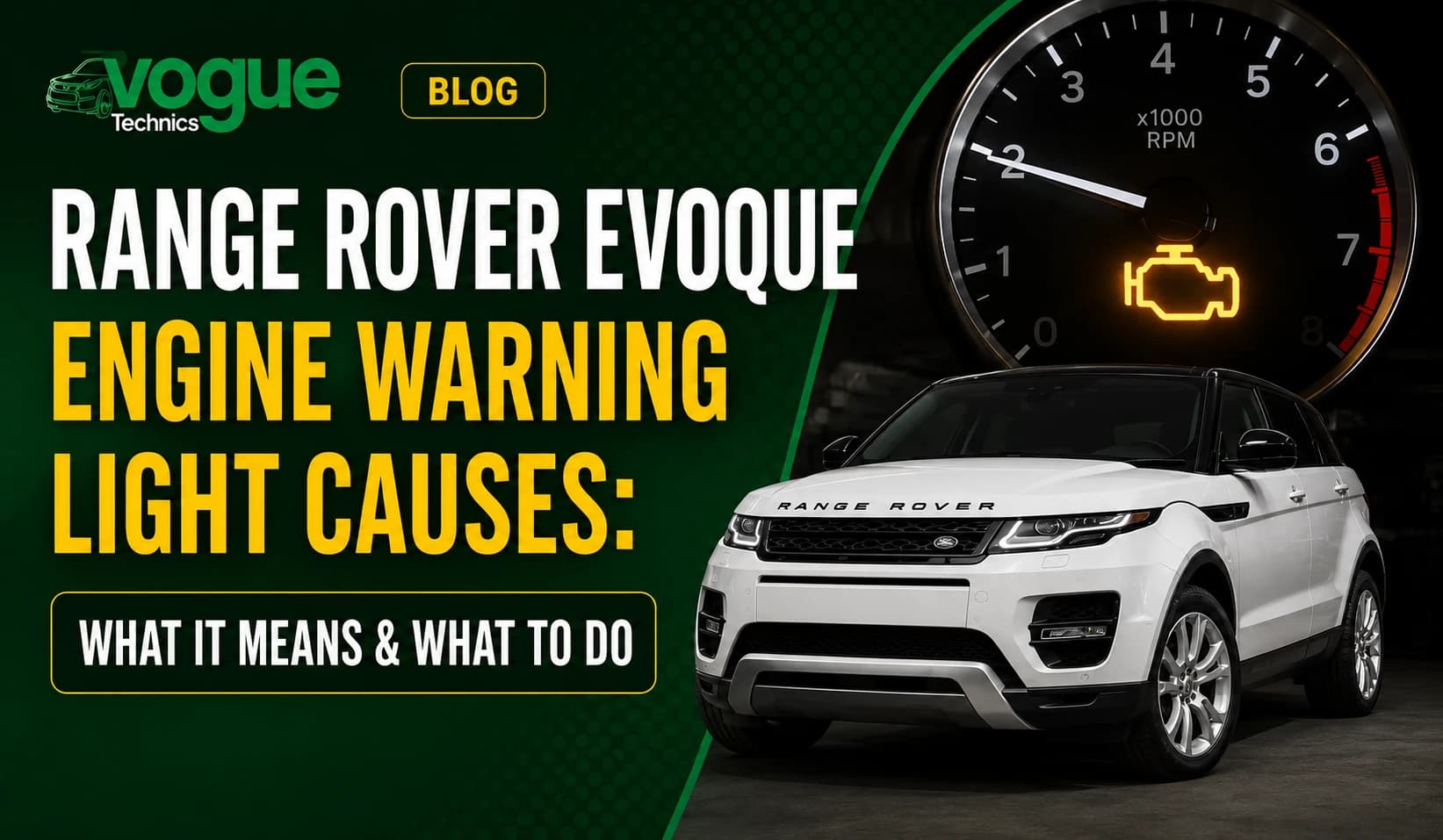 Range Rover Evoque Engine Warning Light Causes: What It Means & What To Do