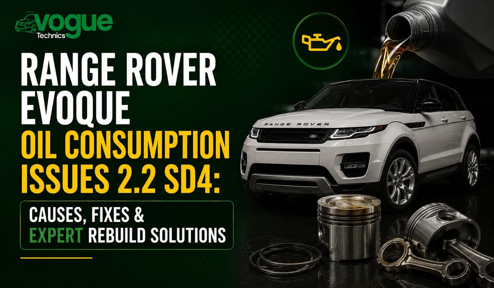 Range Rover Evoque Oil Consumption Issues 2.2 SD4: Causes, Fixes & Expert Rebuild Solutions