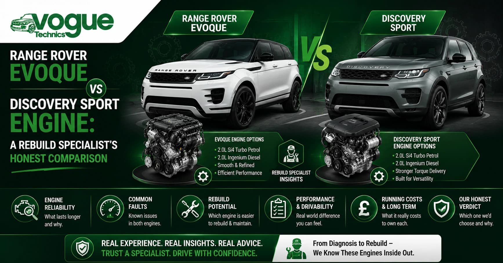 Range Rover Evoque vs Discovery Sport Engine: A Rebuild Specialist's Honest Comparison