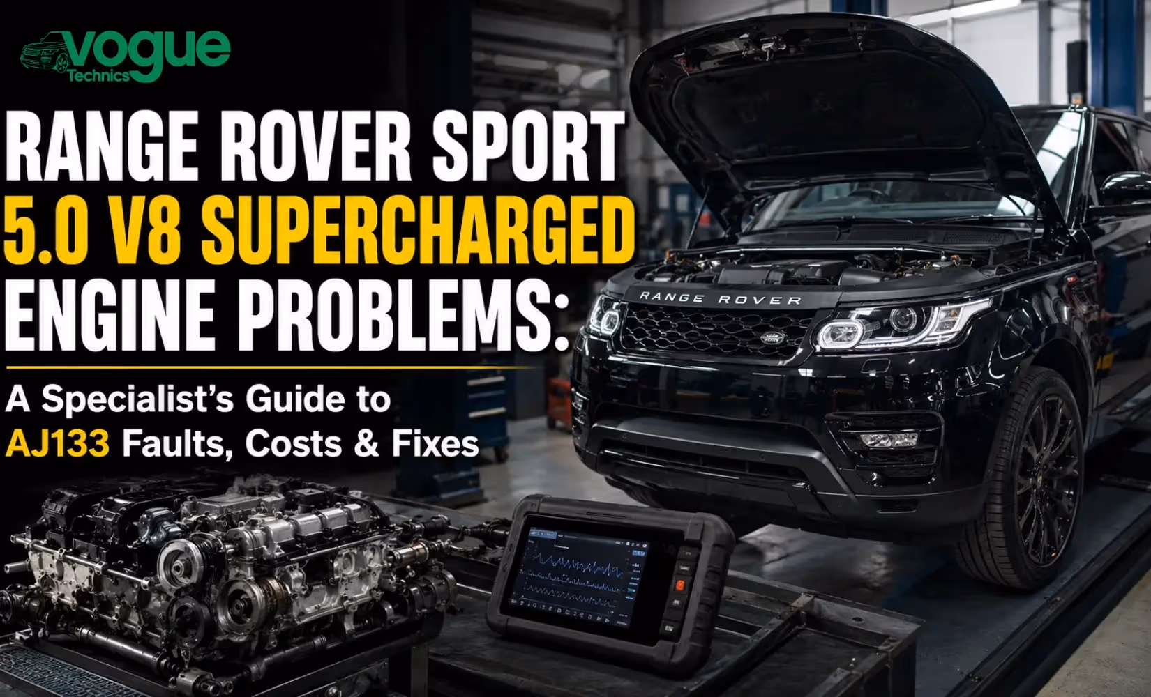Range Rover Sport 5.0 V8 Supercharged Engine Problems: A Specialist's Guide to AJ133 Faults, Costs & Fixes