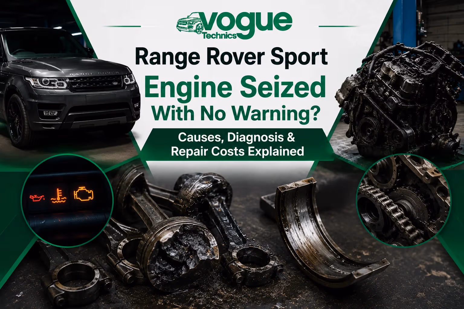 Range Rover Sport Engine Seized With No Warning? Causes, Diagnosis & Repair Costs Explained