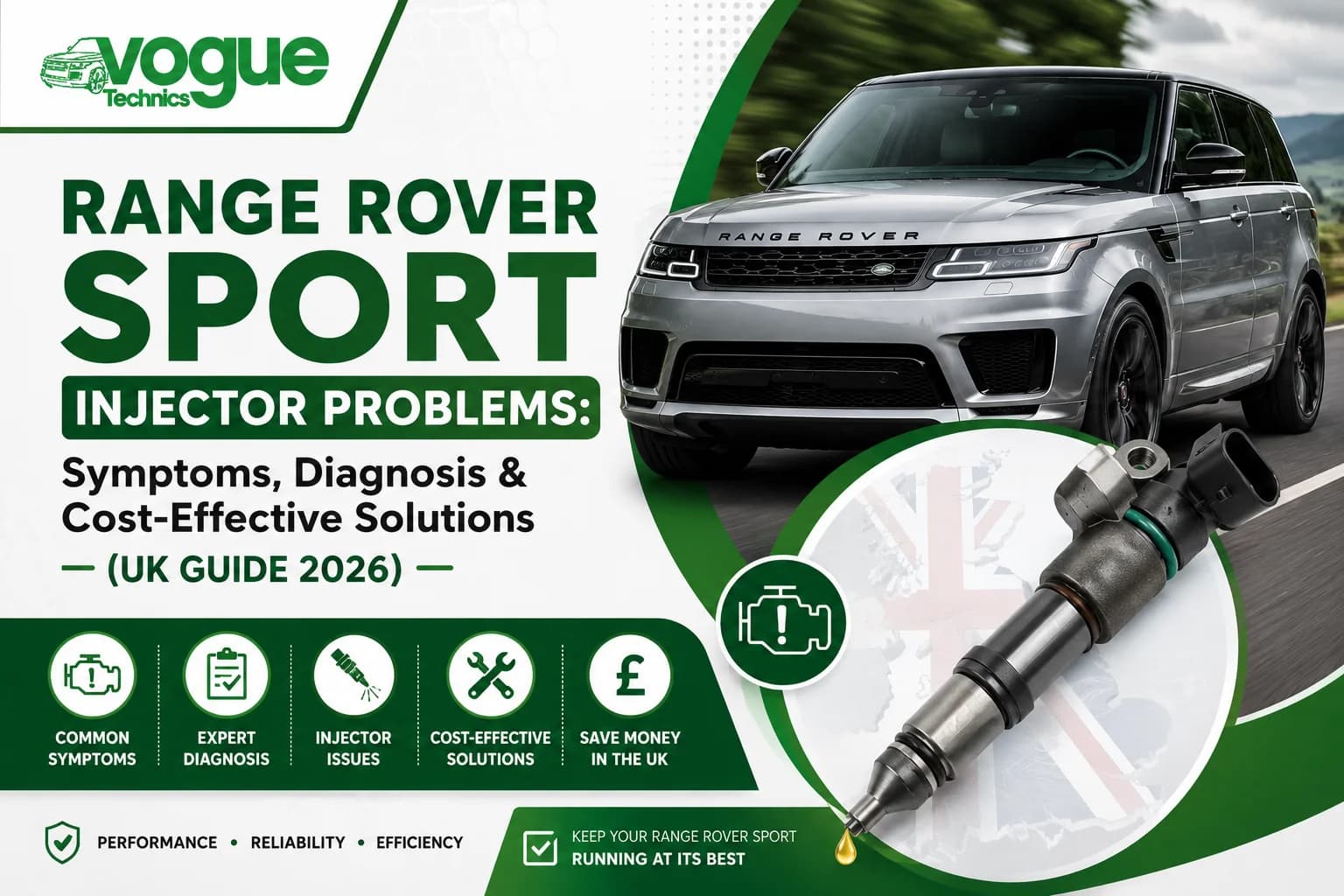 Range Rover Sport Injector Problems: Symptoms, Diagnosis & Cost-Effective Solutions (UK Guide 2026)