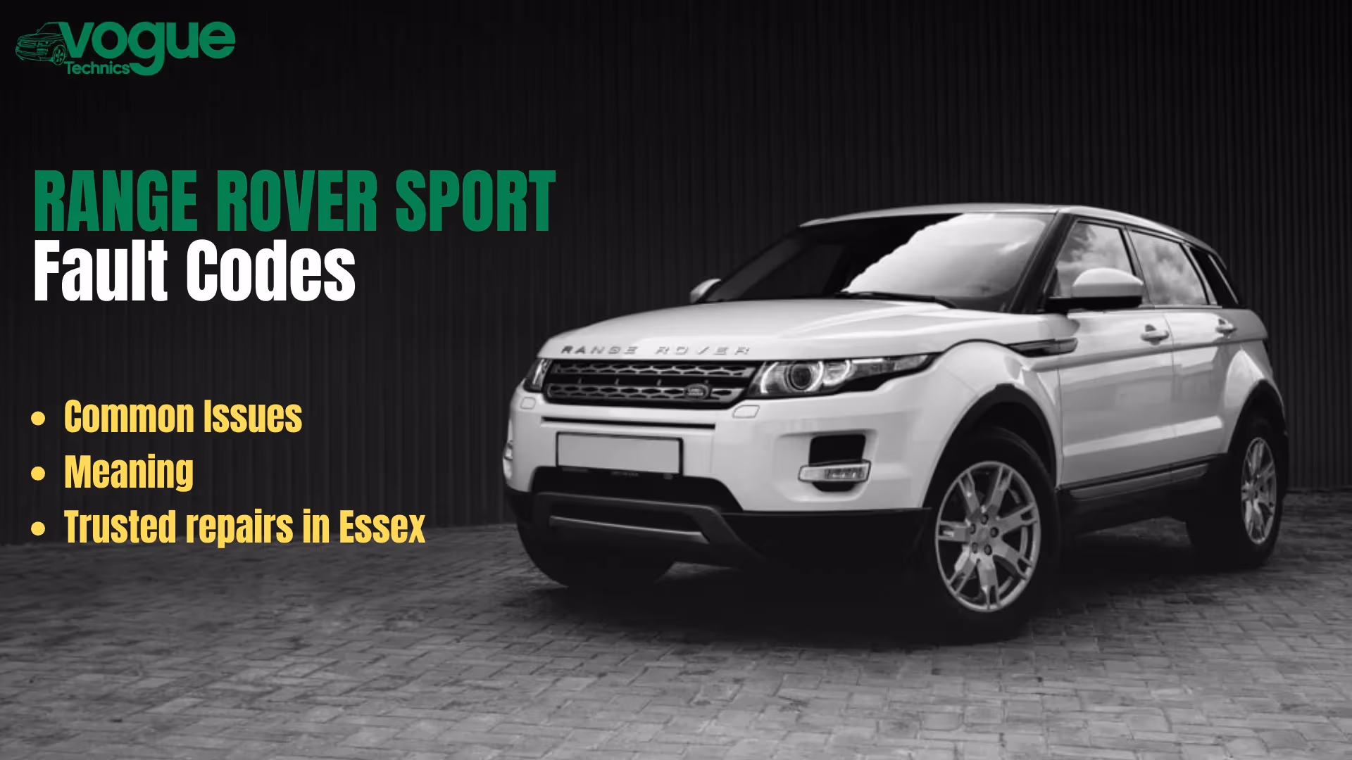 Range Rover Sport Fault Codes: Common Causes, Meanings & Trusted Repairs in Essex