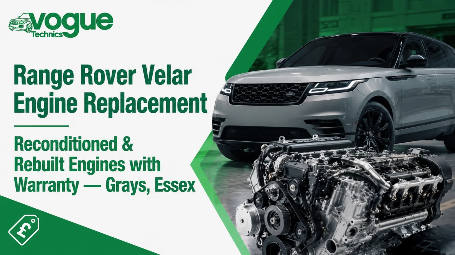 Range Rover Velar Engine Replacement | Reconditioned & Rebuilt Engines with Warranty — Grays, Essex