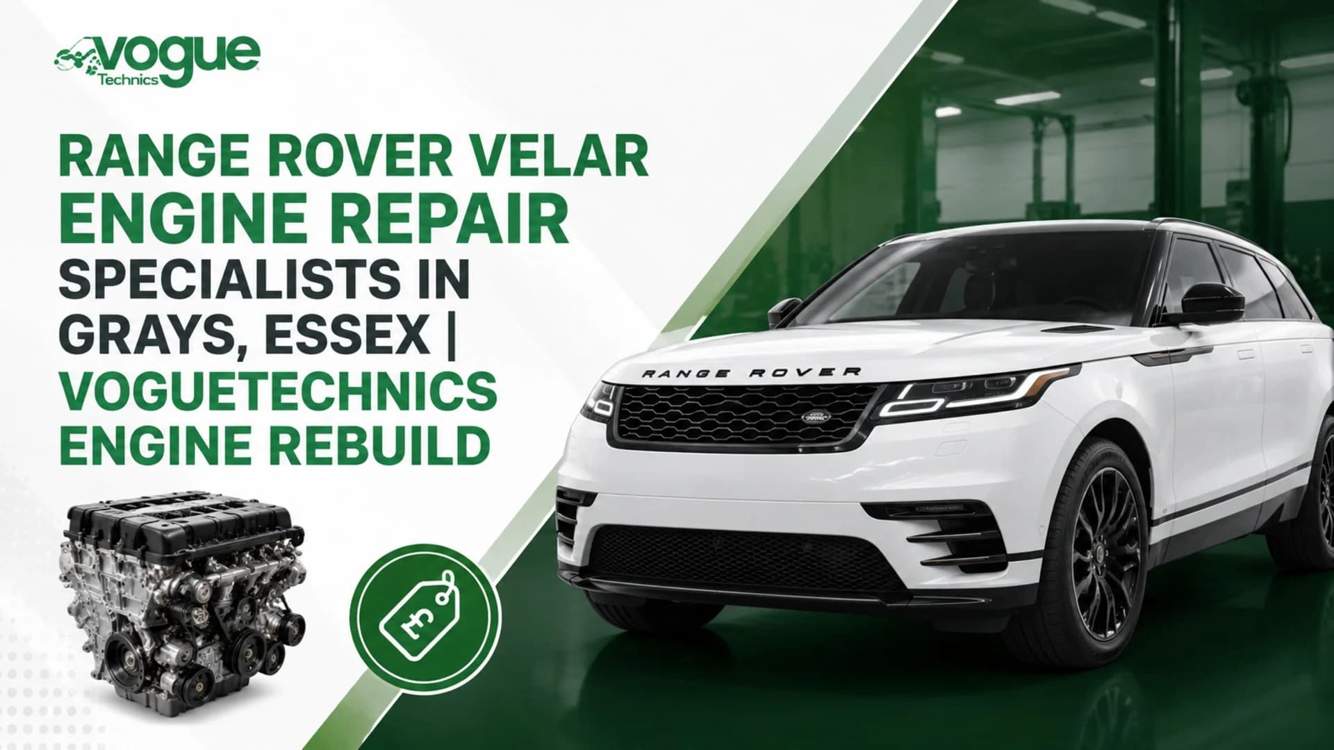 Range Rover Velar Engine Repair Specialists in Grays, Essex | Voguetechnics Engine Rebuild