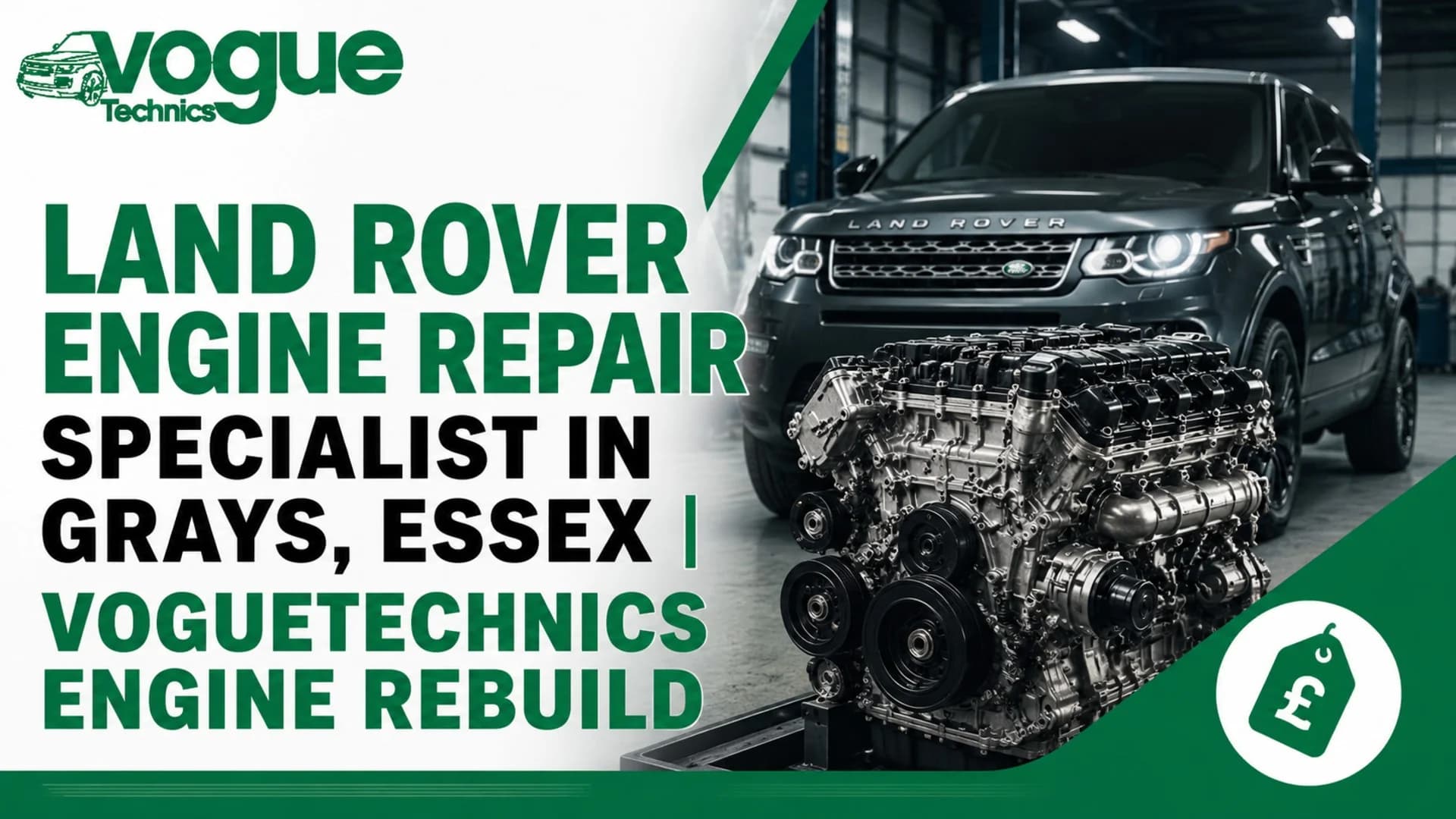 Land Rover Engine Repair Specialist in Grays, Essex | Voguetechnics Engine Rebuild