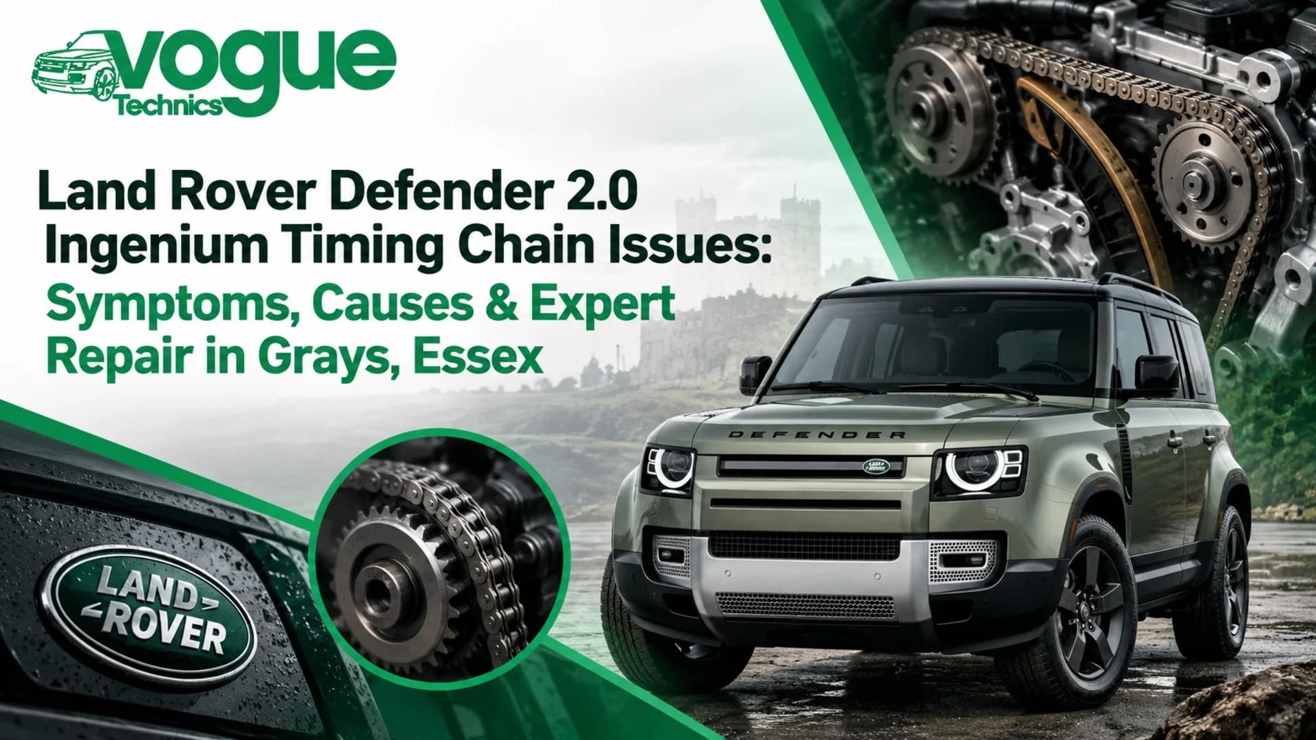 Land Rover Defender 2.0 Ingenium Timing Chain Issues: Symptoms, Causes & Expert Repair in Grays, Essex
