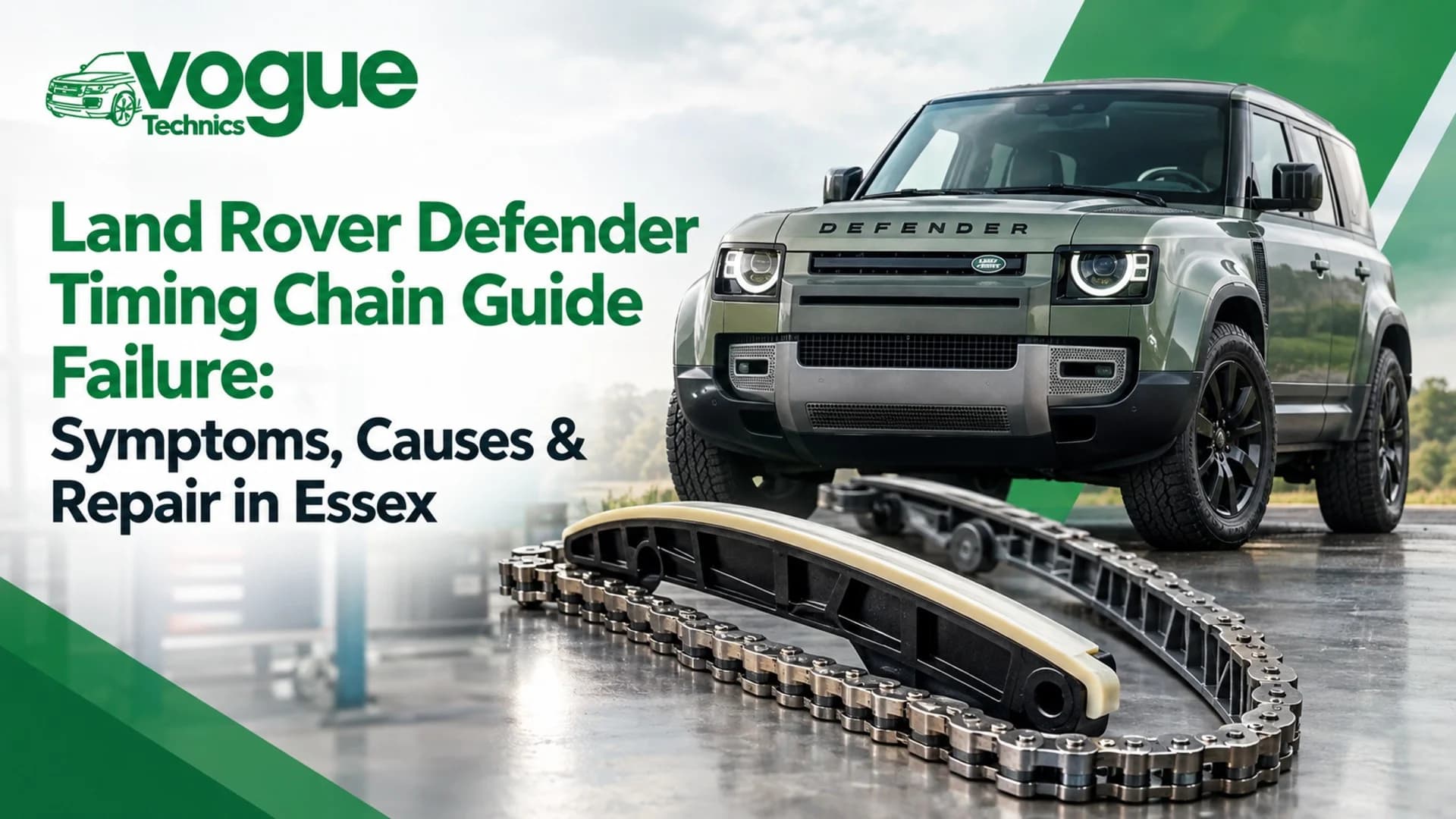 Land Rover Defender Timing Chain Guide Failure: Symptoms, Causes & Repair in Essex