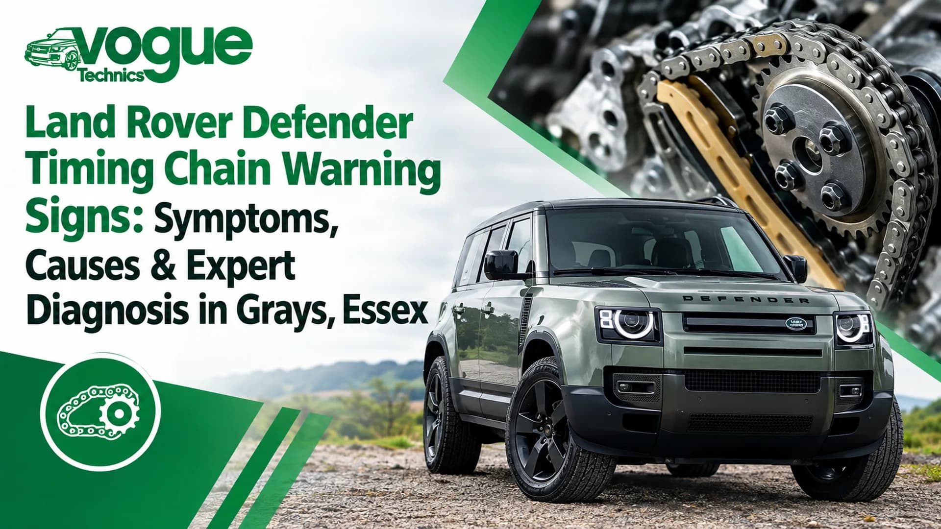 Land Rover Defender Timing Chain Warning Signs: Symptoms, Causes & Expert Diagnosis in Grays, Essex