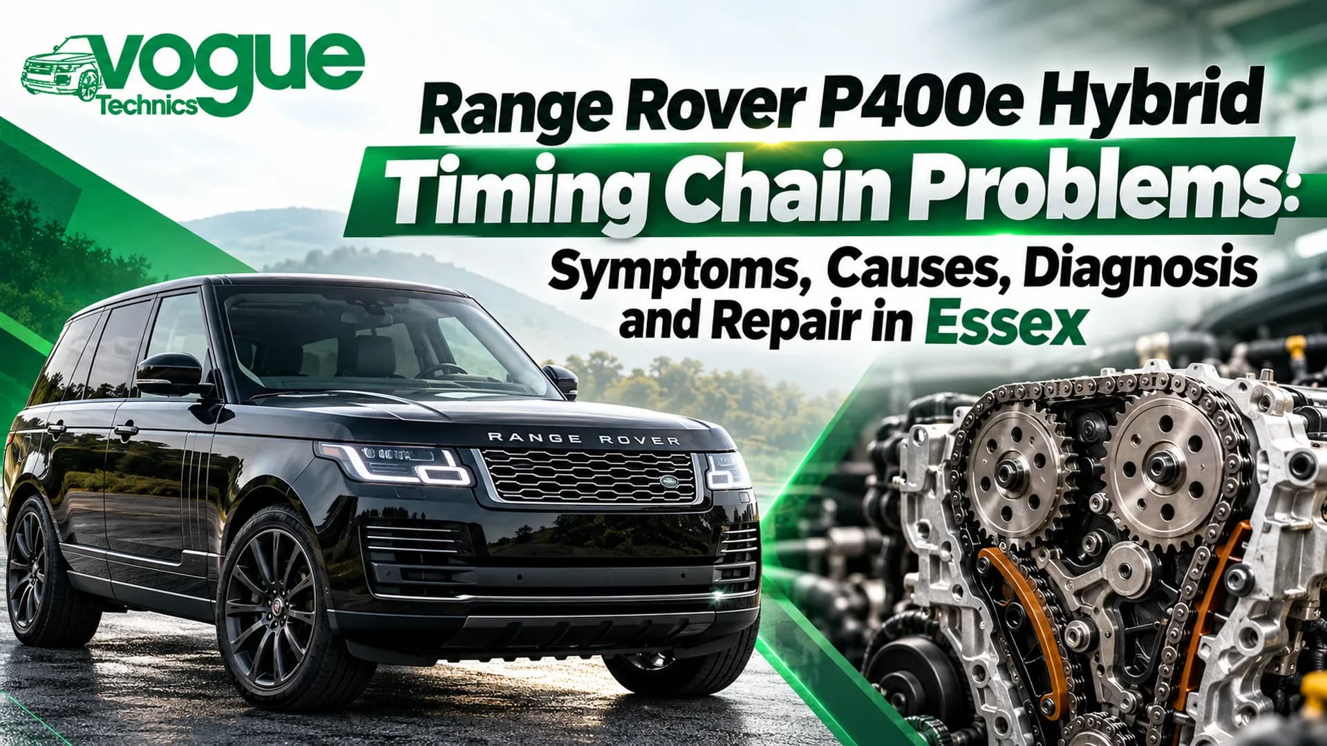 Range Rover P400e Hybrid Timing Chain Problems: Symptoms, Causes, Diagnosis and Repair in Essex