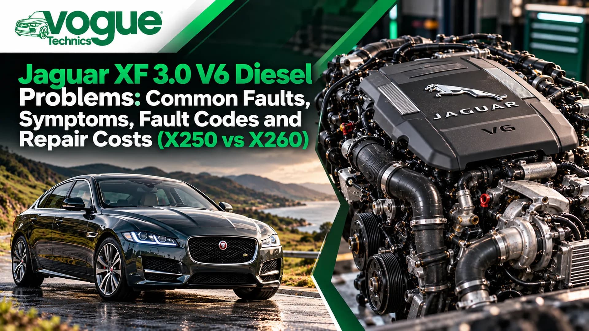 Jaguar XF 3.0 V6 Diesel Problems: Common Faults, Symptoms, Fault Codes and Repair Costs (X250 vs X260)