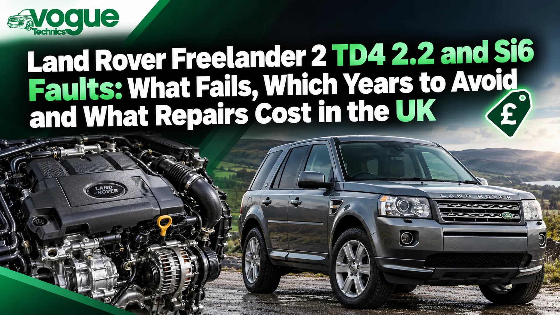 Land Rover Freelander 2 TD4 2.2 and Si6 Faults: What Fails, Which Years to Avoid and What Repairs Cost in the UK