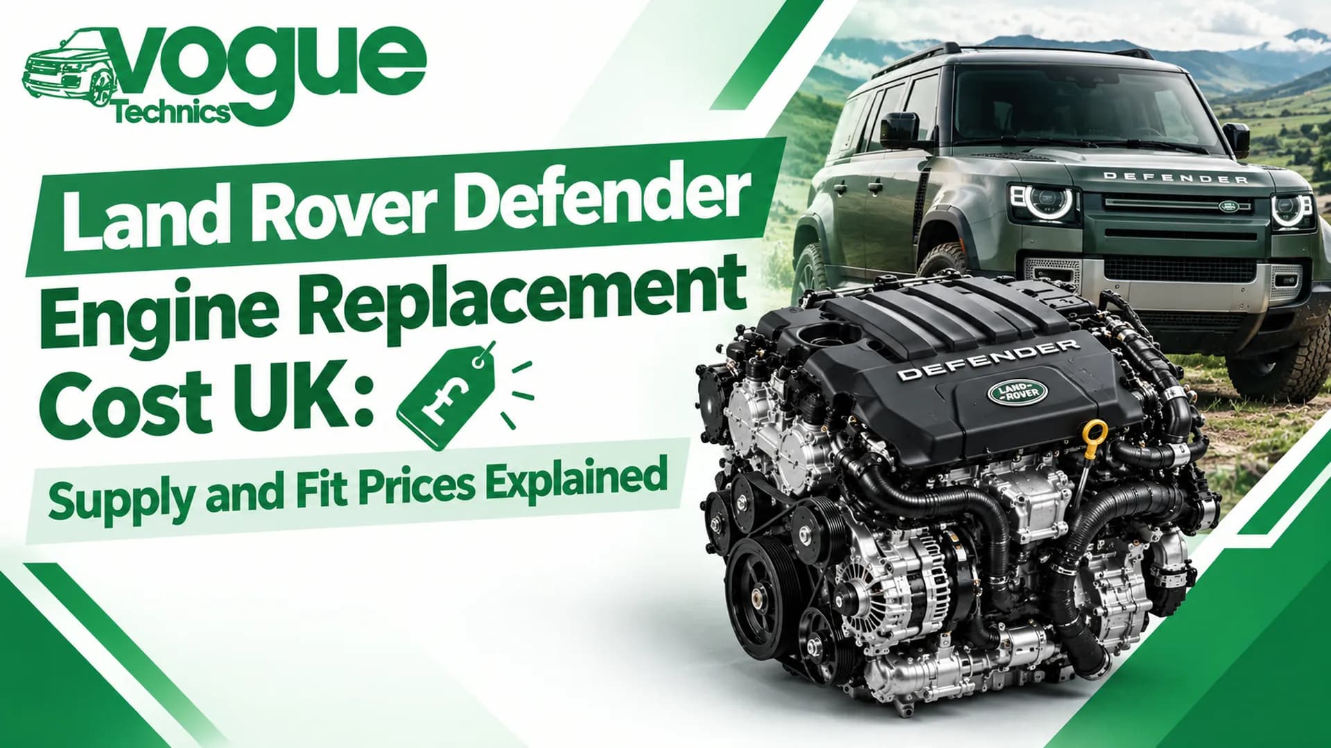 Land Rover Defender Engine Replacement Cost UK: Supply and Fit Prices Explained