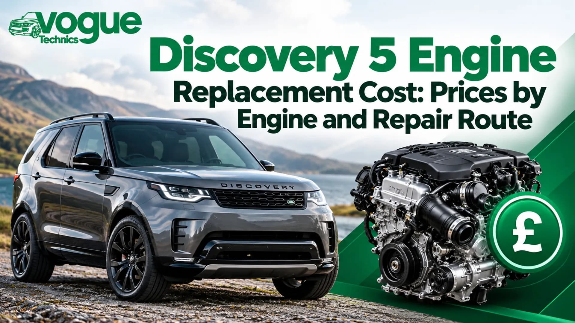 Discovery 5 Engine Replacement Cost: Prices by Engine and Repair Route