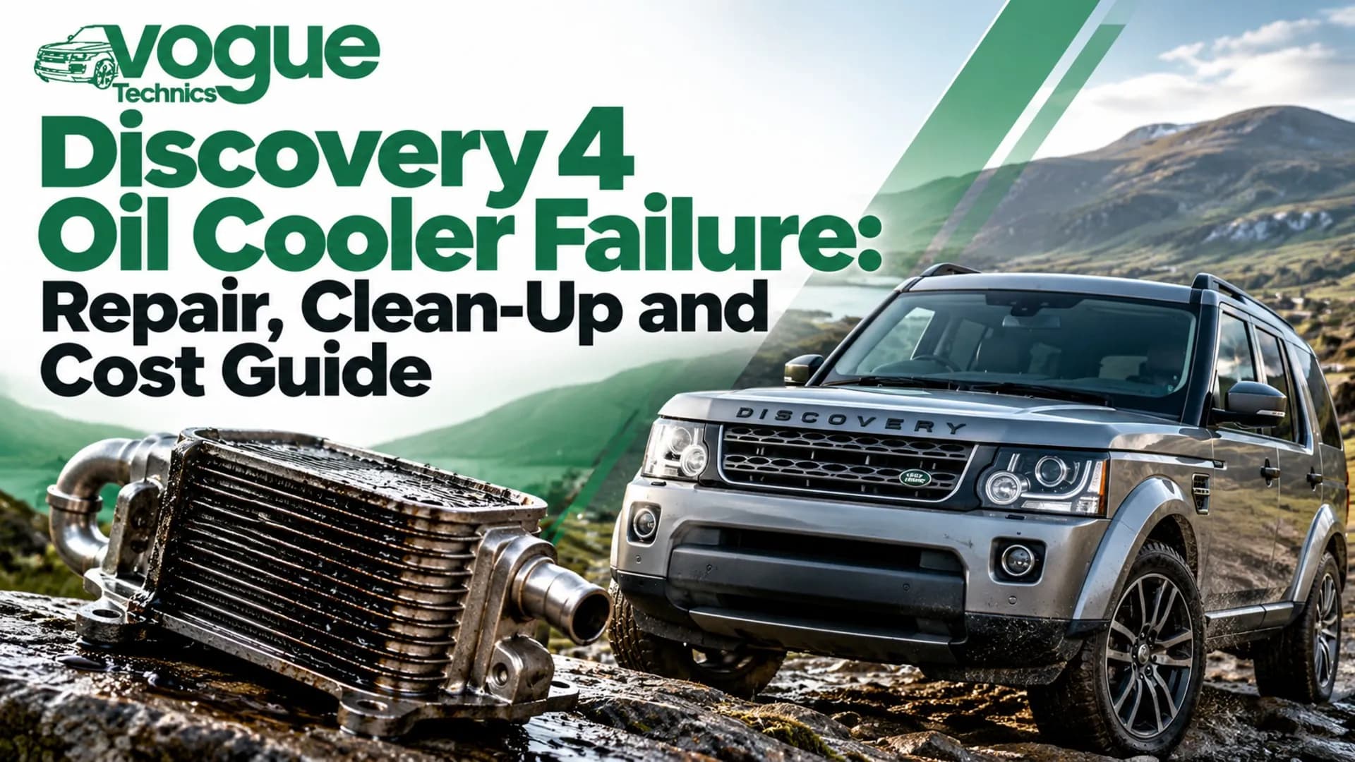 Discovery 4 Oil Cooler Failure: Repair, Clean-Up and Cost Guide
