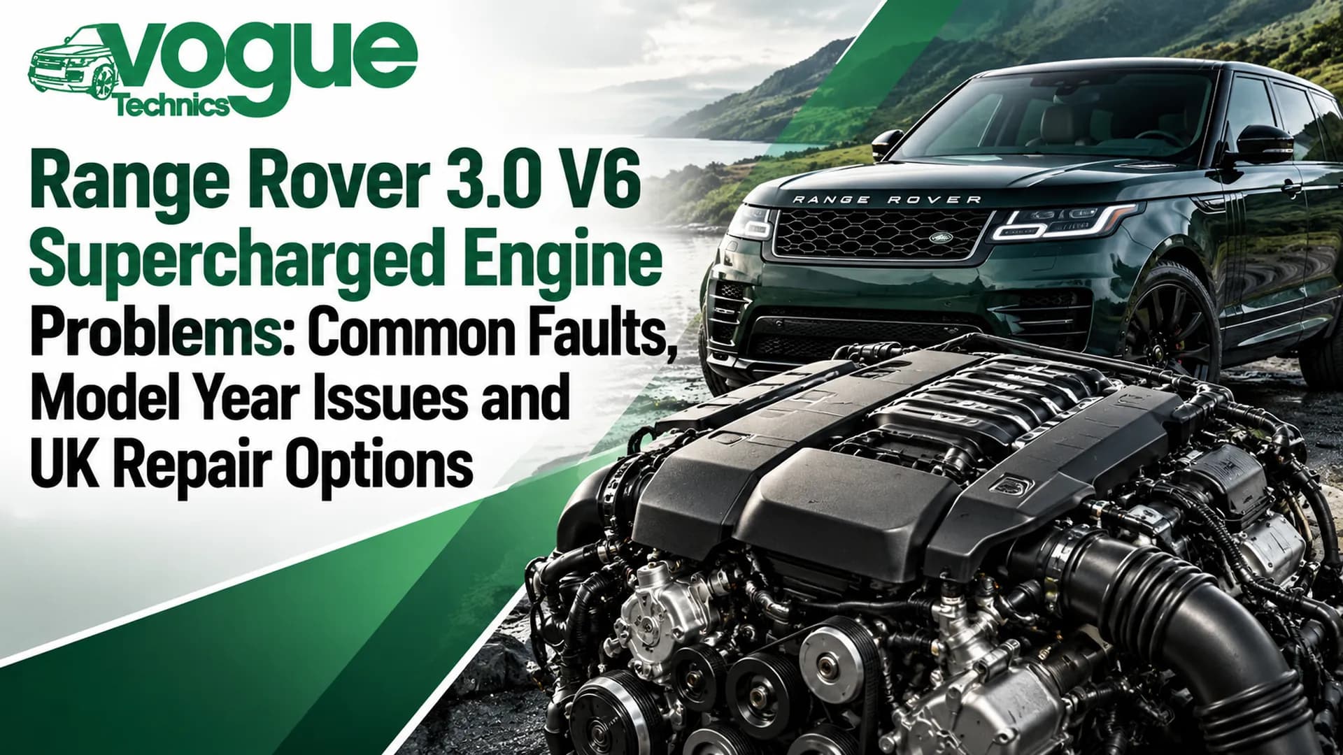 Range Rover 3.0 V6 Supercharged Engine Problems: Common Faults, Model Year Issues and UK Repair Options
